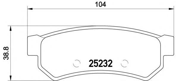 Sapatas do freio traseiras de disco Brembo P10053 preço, a partir de 22,33 USD