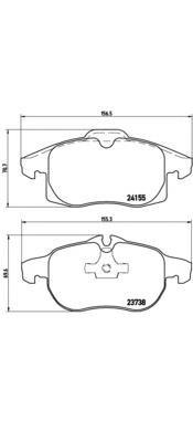 Sapatas do freio dianteiras de disco Brembo P10011 preço, a partir de 36,77 USD