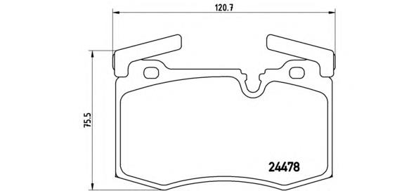 Sapatas do freio dianteiras de disco Brembo P06068 preço, a partir de 70,69 USD