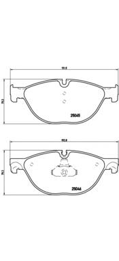 Sapatas do freio dianteiras de disco Brembo P06076 preço, a partir de 62,43 USD