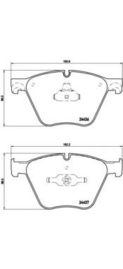 Sapatas do freio dianteiras de disco Brembo P06073 preço, a partir de 81,80 USD