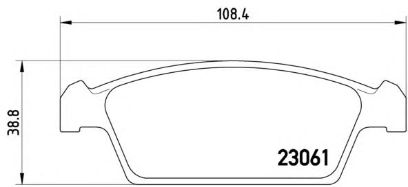 Sapatas do freio dianteiras de disco Brembo P15001 preço, a partir de 23,08 USD