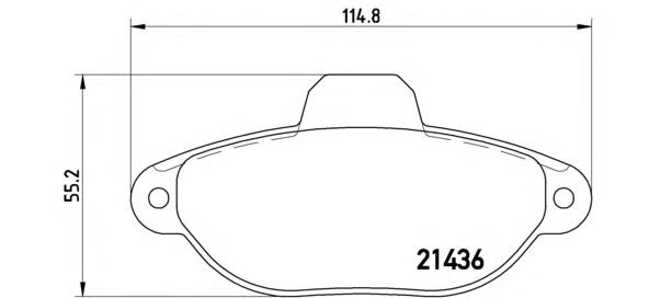 Sapatas do freio dianteiras de disco Brembo P24147 preço, a partir de 24,36 USD