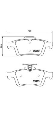 Sapatas do freio traseiras de disco Brembo P24148 preço, a partir de 24,95 USD