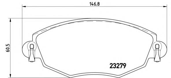 Sapatas do freio dianteiras de disco Brembo P24060 preço, a partir de 40,11 USD