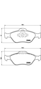 Sapatas do freio dianteiras de disco Brembo P24055 preço, a partir de 32,92 USD