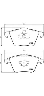 Sapatas do freio dianteiras de disco Brembo P24057 preço, a partir de 44,12 USD