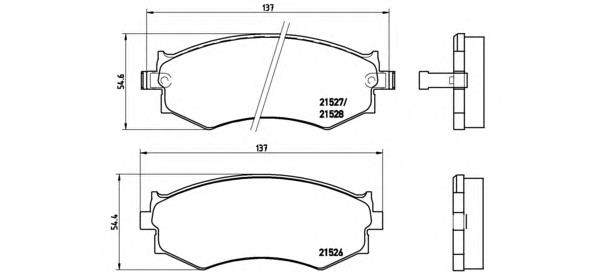 Sapatas do freio dianteiras de disco Brembo P30002 preço, a partir de 36,22 USD