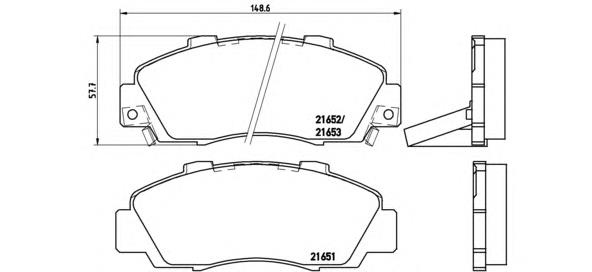 Sapatas do freio dianteiras de disco Brembo P28026 preço, a partir de 40,68 USD