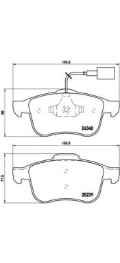 Sapatas do freio dianteiras de disco Brembo P23132 preço, a partir de 42,79 USD