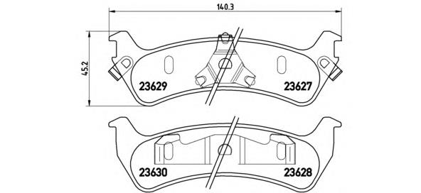 Compre 5262349 Ford Sapatas do freio traseiras de disco