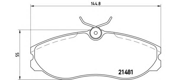 Sapatas do freio dianteiras de disco Brembo P24039 preço, a partir de 32,07 USD