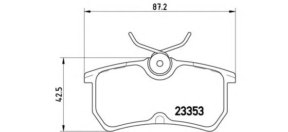 Sapatas do freio traseiras de disco Brembo P24047 preço, a partir de 19,51 USD