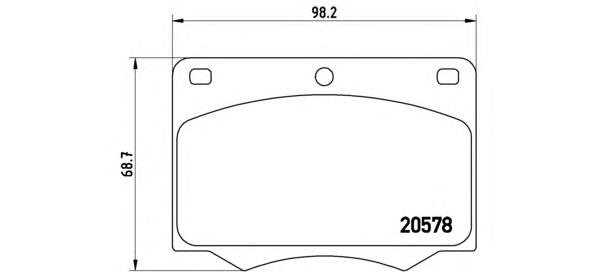 5015930 Ford Sapatas do freio dianteiras de disco