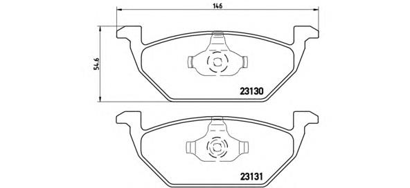 Sapatas do freio dianteiras de disco Brembo P85041 preço, a partir de 31,73 USD
