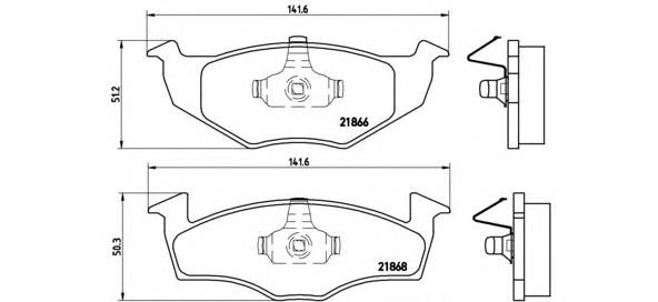Sapatas do freio dianteiras de disco Brembo P85031 preço, a partir de 27,38 USD