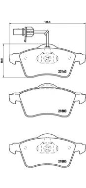 Sapatas do freio dianteiras de disco Brembo P85049 preço, a partir de 49,30 USD