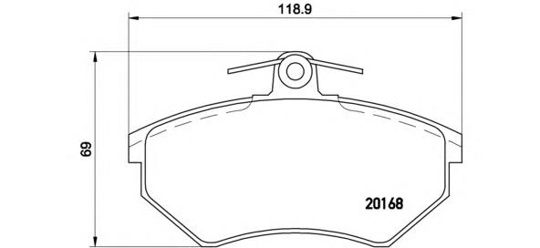 Sapatas do freio dianteiras de disco Brembo P85011 preço, a partir de 24,70 USD