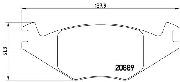 Sapatas do freio dianteiras de disco Brembo P85019 preço, a partir de 23,13 USD