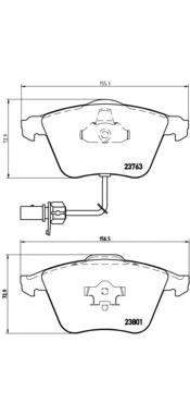 Sapatas do freio dianteiras de disco Brembo P85084 preço, a partir de 48,14 USD