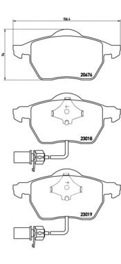 Sapatas do freio dianteiras de disco Brembo P85085 preço, a partir de 36,45 USD