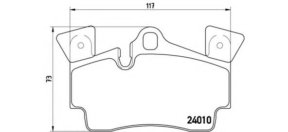 P85088 Brembo Sapatas do freio traseiras de disco