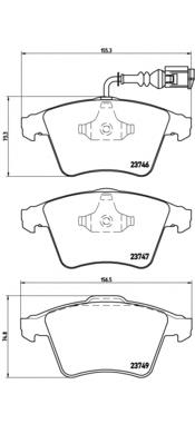 Sapatas do freio dianteiras de disco Brembo P85081 preço, a partir de 42,56 USD