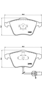 Sapatas do freio dianteiras de disco Brembo P85097 preço, a partir de 49,04 USD