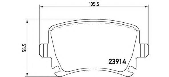 Sapatas do freio traseiras de disco Brembo P85095 preço, a partir de 30,18 USD