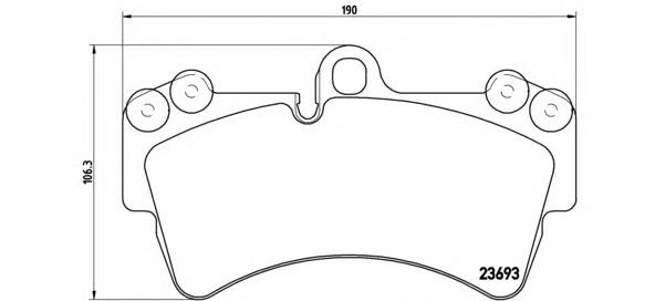 Sapatas do freio dianteiras de disco Brembo P85065 preço, a partir de 63,07 USD