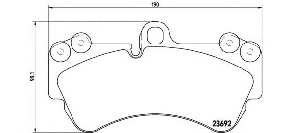 P85069 Brembo Sapatas do freio dianteiras de disco