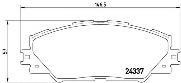 Sapatas do freio dianteiras de disco Brembo P83071 preço, a partir de 29,07 USD