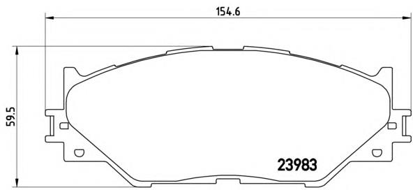 Sapatas do freio dianteiras de disco Brembo P83074 preço, a partir de 46,39 USD