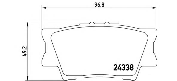 Sapatas do freio traseiras de disco Brembo P83089 preço, a partir de 24,16 USD
