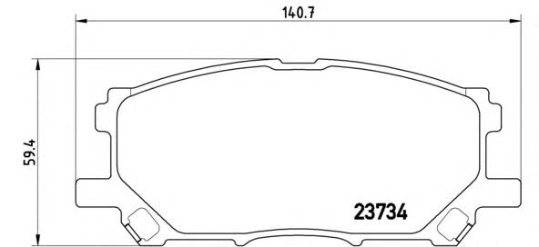 Sapatas do freio dianteiras de disco Brembo P83067 preço, a partir de 40,18 USD