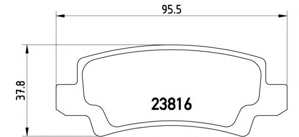 Sapatas do freio traseiras de disco Brembo P83065 preço, a partir de 22,21 USD