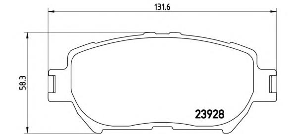 Sapatas do freio dianteiras de disco Brembo P83062 preço, a partir de 61,16 USD