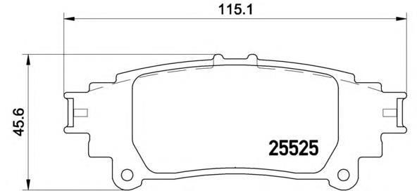 Compre 044660K010 Toyota Sapatas do freio traseiras de disco