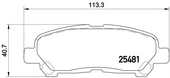 Sapatas do freio traseiras de disco Brembo P83138 preço, a partir de 36,11 USD