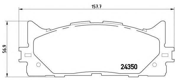 Sapatas do freio dianteiras de disco Brembo P83117 preço, a partir de 34,16 USD