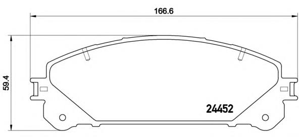 Sapatas do freio dianteiras de disco Brembo P83145 preço, a partir de 42,98 USD