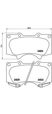 Sapatas do freio dianteiras de disco Brembo P83102 preço, a partir de 34,84 USD