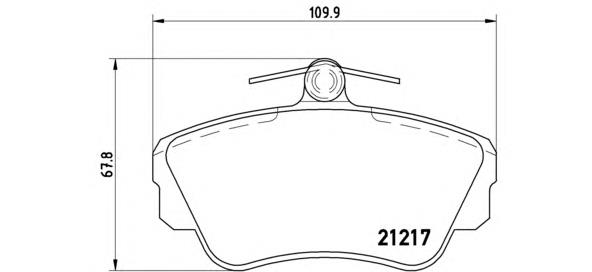 Sapatas do freio dianteiras de disco Brembo P86010 preço, a partir de 31,18 USD