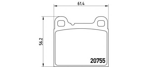 Compre 271667 Volvo Sapatas do freio traseiras de disco