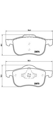 Sapatas do freio dianteiras de disco Brembo P86016 preço, a partir de 33,74 USD