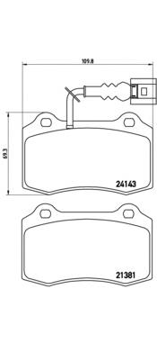 Sapatas do freio dianteiras de disco Brembo P85104 preço, a partir de 34,60 USD
