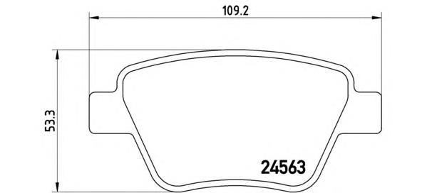 Sapatas do freio traseiras de disco Brembo P85114 preço, a partir de 33,50 USD