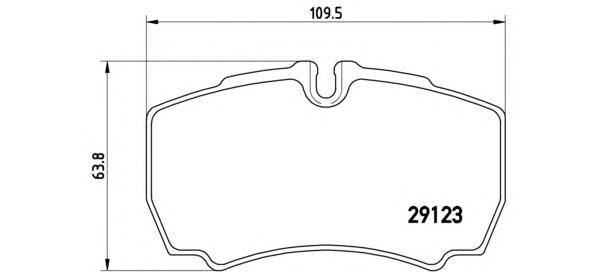 Sapatas do freio traseiras de disco Brembo PA6023 preço, a partir de 32,09 USD