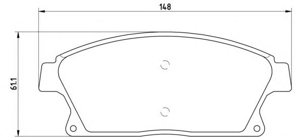 Sapatas do freio dianteiras de disco Brembo P59077 preço, a partir de 36,24 USD