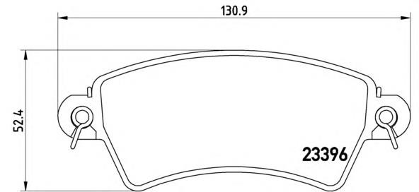 Sapatas do freio dianteiras de disco Brembo P61065 preço, a partir de 30,26 USD